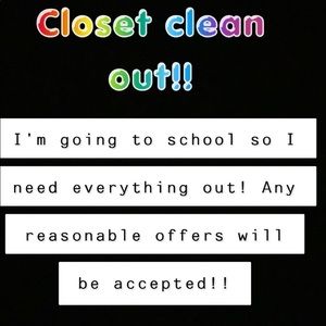 Closet clean out